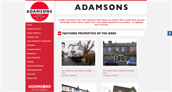 Desktop Screenshot of adamsons-estates.co.uk