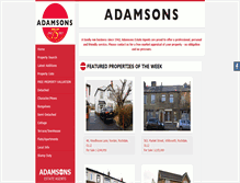 Tablet Screenshot of adamsons-estates.co.uk